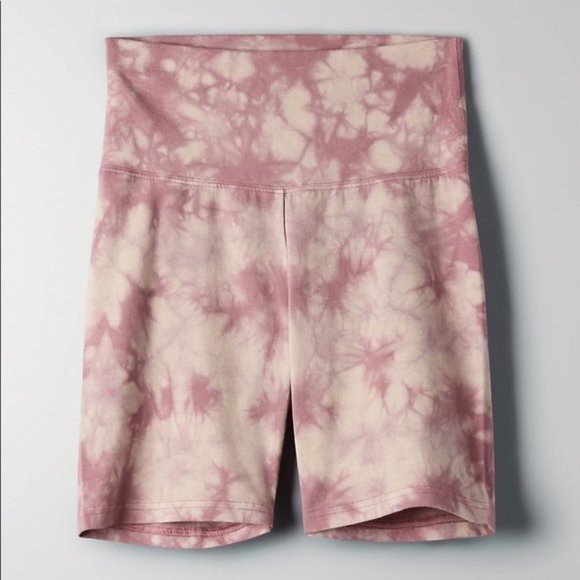 TNA Pants - tna • tie dye bike shorts pink hi-rise